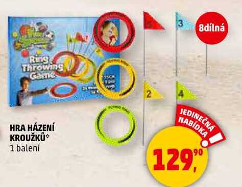 HRA HÁZENÍ KROUŽKŮ, 1 balení 