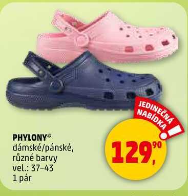 PHYLONY dámské/pánské, různé barvy vel.: 37-43, 1 pár