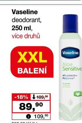 Vaseline deodorant, 250 ml