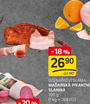 MAĎARSKÁ PIKANTNÍ SLANINA 100g