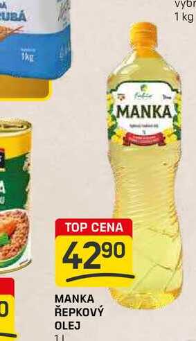 MANKA ŘEPKOVÝ OLEJ 1 kg 