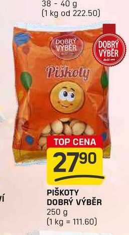 PIŠKOTY DOBRÝ VÝBĚR 250 g 