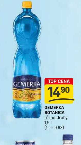 GEMERKA BOTANICA různé druhy 1,5l