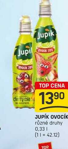 JUPÍK OVOCĺK různé druhy 0,33l