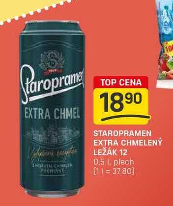 STAROPRAMEN EXTRA CHMELENÝ LEŽÁK 12 0,5 1. plech 