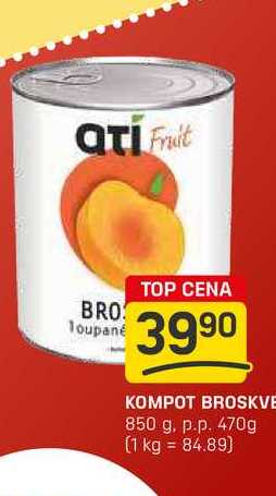 KOMPOT BROSKVE 850 g. p.p. 470g 