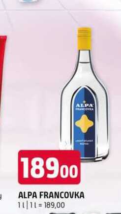 Alpa Francovka Lihový bylinný roztok  1l