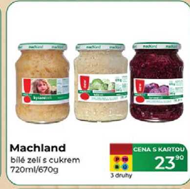 Machland bílé zelí s cukrem 720ml/670g 