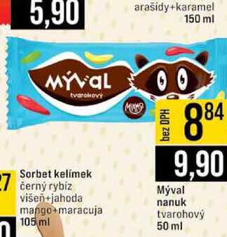 Mýval nanuk tvarohový 50 ml 