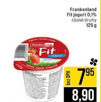 Frankenland Fit jogurt 0,1% různé druhy 125 g