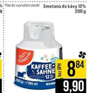 Smetana do kávy 12% 200 g
