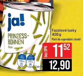 Fazolové lusky 400 g
