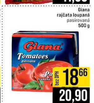 Giana rajčata loupaná pasirovaná 500 g 