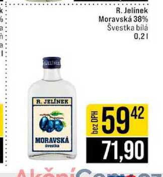 R. Jelínek Moravská 38% Švestka bílá 0,2l