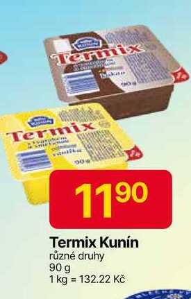 Kunín Termix 90g, vybrané druhy