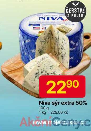 Niva sýr extra 50% 100 g
