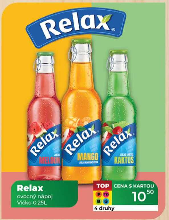 Relax ovocný nápoj Vičko 0,25L 