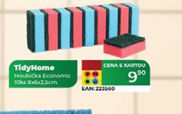 TidyHome Houbicka Economic 10ks 8x6x2,5cm 