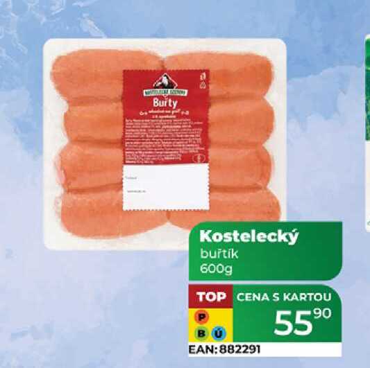 Burty Kostelecký buřtík 600g 