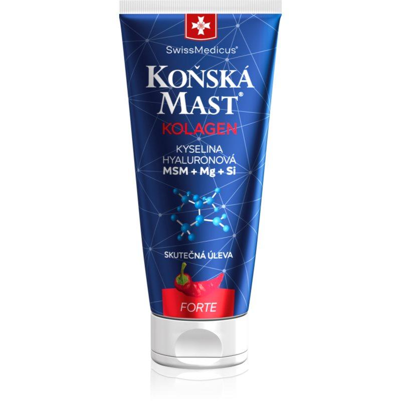 SwissMedicus Koňská Mast® s kolagenem forte hřejivá mast s hřejivým účinkem 200 ml