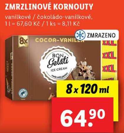 ZMRZLINOVÉ KORNOUTY, 8x 120 ml