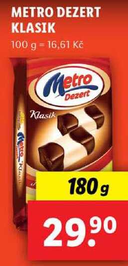 METRO DEZERT KLASIK, 180 g