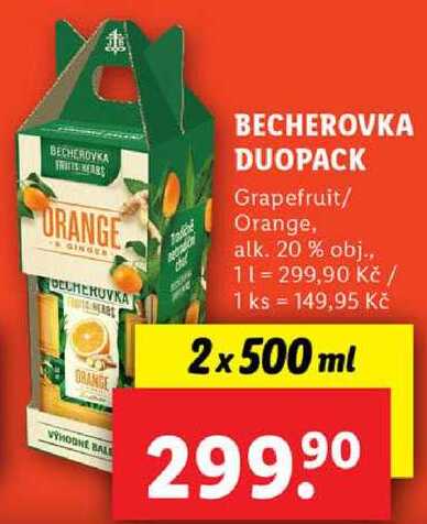 BECHEROVKA DUOPACK, 2x 500 ml