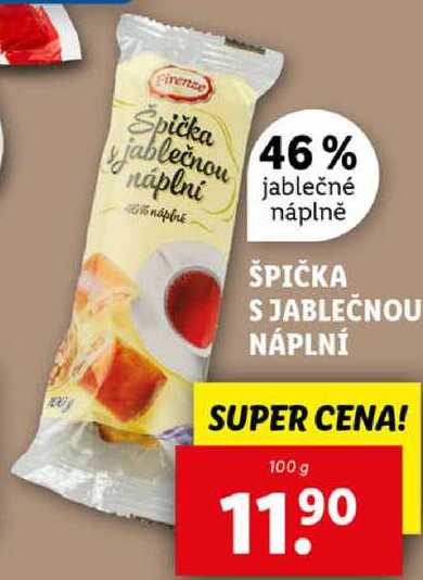 ŠPIČKA S JABLEČNOU NÁPLNÍ, 100 g