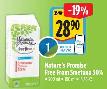  Nature's Promise Free From Smetana 30%  200 ml  