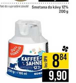 Smetana do kávy 12% 200 g
