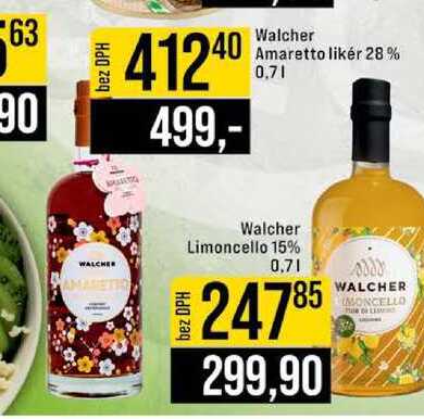 Walcher Amaretto likér 28% 0,7l