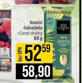 Vanini čokoláda různé druhy 85 g 