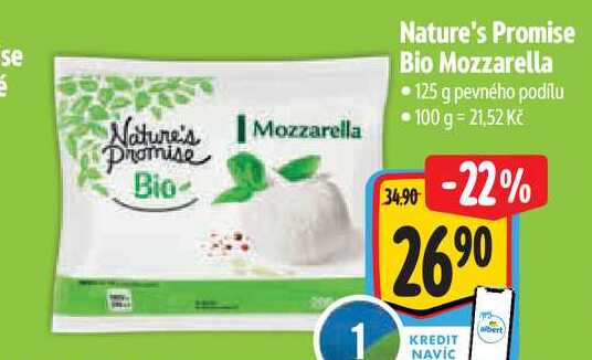   Nature's Promise Bio Mozzarella 125 g 