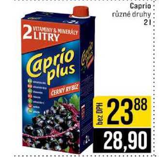 Caprio různé druhy 2l