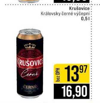 Krušovice Královsky černé výčepní 0,5l