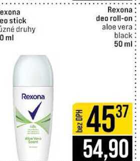 Rexona deo roll-on aloe vera black 50 ml 