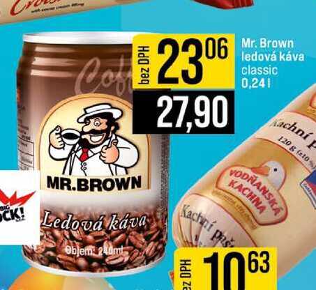 Mr. Brown ledová káva classic 0,24l