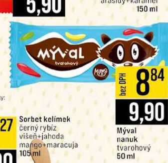 Mýval nanuk tvarohový 50ml 