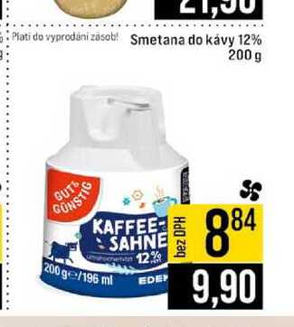 Smetana do kávy 12% 200 g 