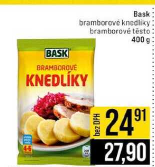 Bask bramborové knedlíky bramborové těsto 400 g 