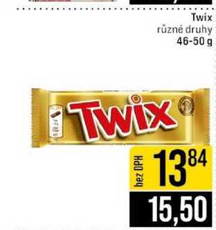 Twix různé druhy 46-50 g 