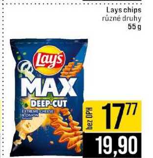 Lays chips různé druhy 55 g 