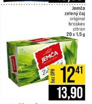 Jemča zelený čaj original broskev citron 20 x 1,5 g