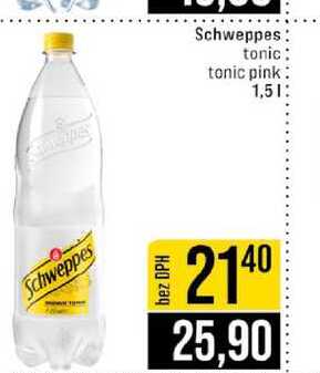 Schweppes tonic tonic pink 1,5l