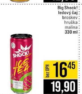 Big Shock! ledový čaj broskev hruška malina 330 ml