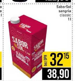 SaborSol sangria classic 1l