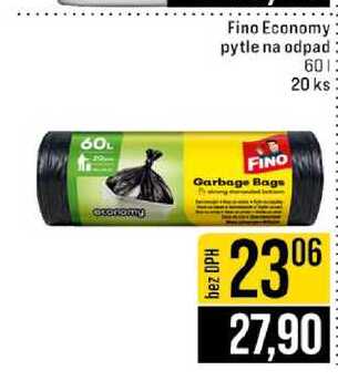 Fino Economy pytle na odpad 60l 20 ks 