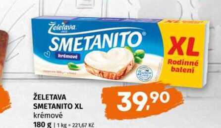 Želetava Smetanito Tavený sýr 180g