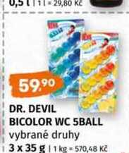 Záves do WC Dr. Devil 3x35g