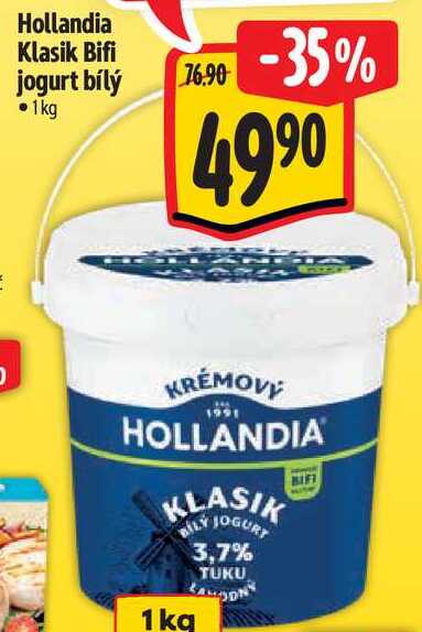 Hollandia Klasik Bifi jogurt bílý, 1 kg
